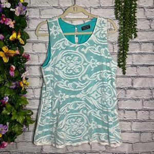 Papermoon Lace Detailed Sleeveless Scoop Neck Blouse Size M/L